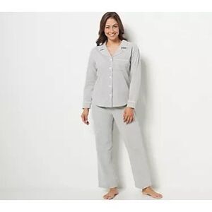 RM Rebecca Minkoff $159 Notch Collar Pajama Set gray medium